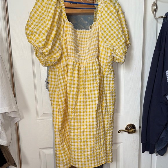 Yellow Gingham Dress - Picture 3 of 3